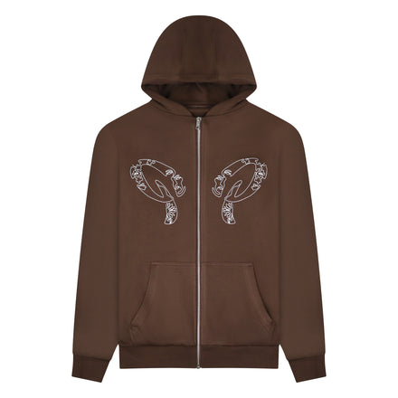 'Line Art' Zip Hoodie