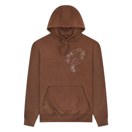 Embroidered 'Line Art' Hoodie